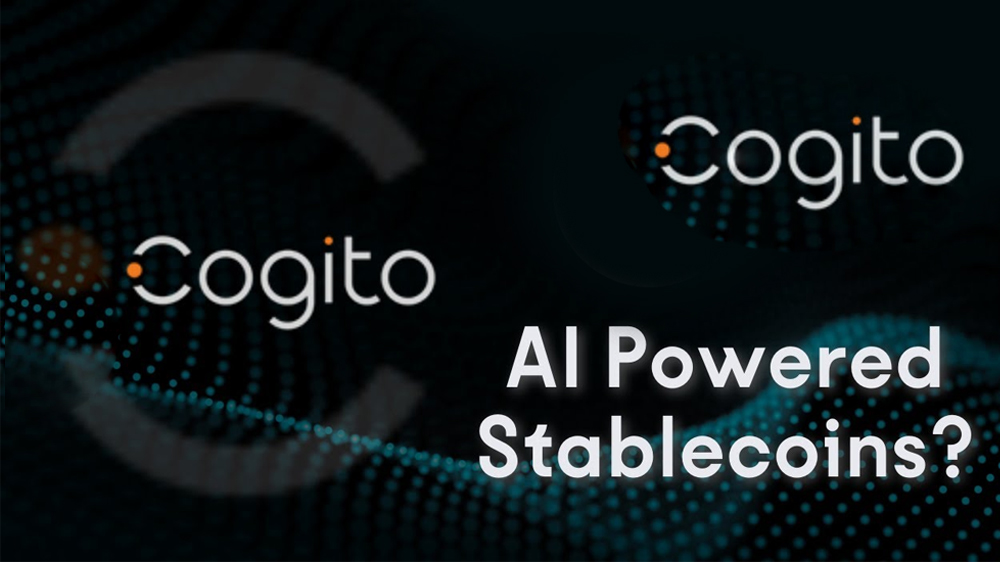 پوستر استیبل کوین Cogito با پس زمینه مشکی