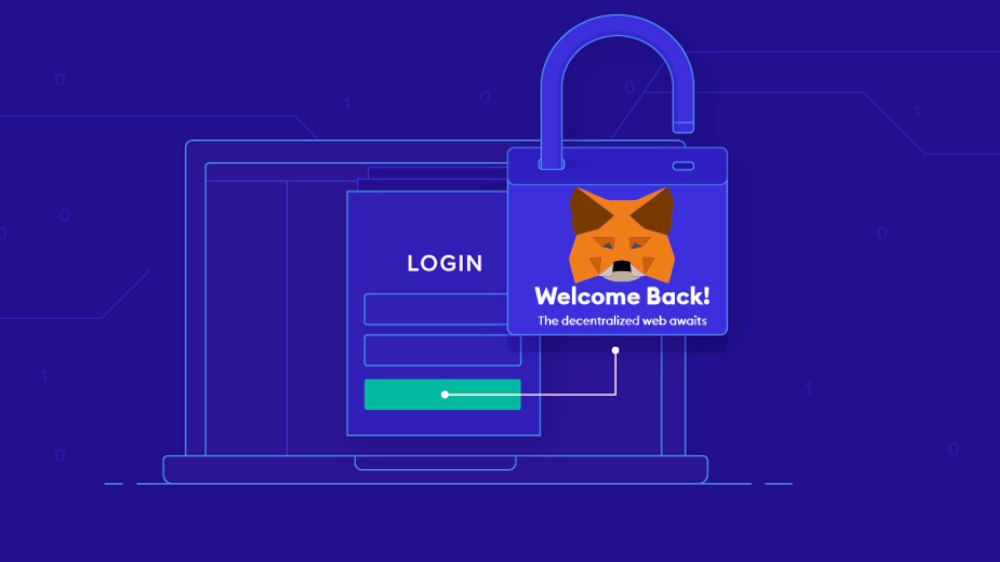 علامت امنیت و قفل در کنار لوگو متامسک