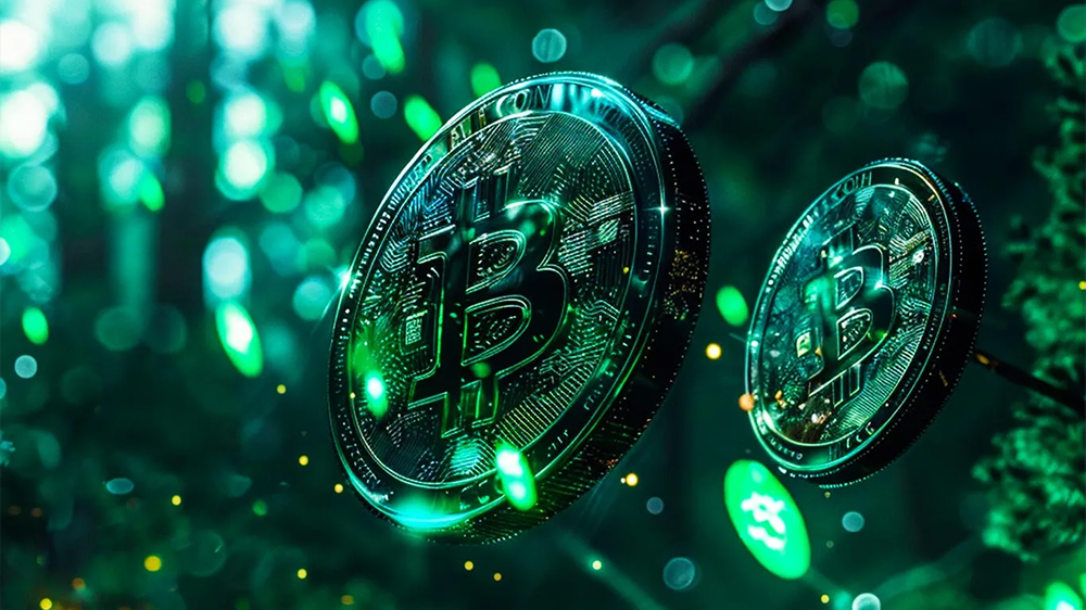 سکه بیت کوین شناور در فناوری بلاکچین