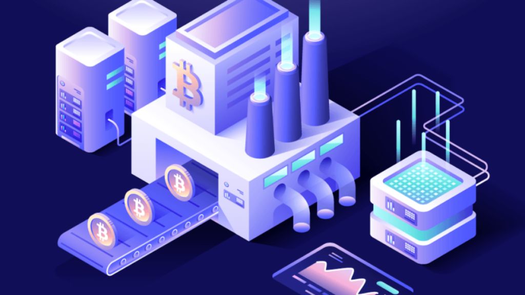 یک مزرعه استخراج بیت کوین