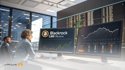 انتقال ۱۸۰۰ BTC از بلکراک به صرافی؛ آیا بازار آماده سقوط است؟