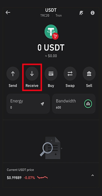 واریز تتر به تراست ولت