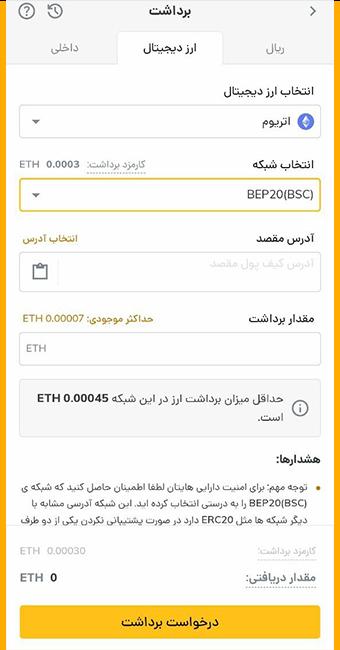 برداشت اتریوم در رمزینکس