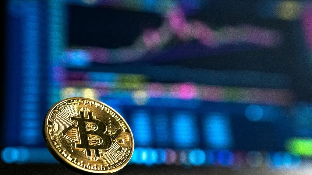 یک بیت کوین در پیشزمینه چارت
