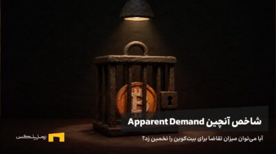 بیتکوین در یک قفس زیر نور موضعی